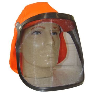 Protetor facial tipo tela nylon 20cm com boné