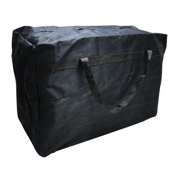 Bolsa em nylon preta 66x44x28cm