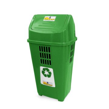 Lixeira ecológica 50L - Verde (Vidro)