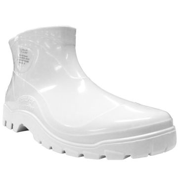 Bota PVC Calfor branca, forrada, cano curto - CA 18472