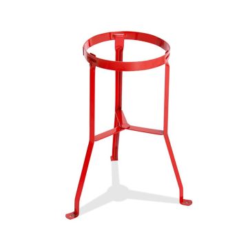 Suporte Extintor chão - tripé P4/P6 reforçado (Vermelho)