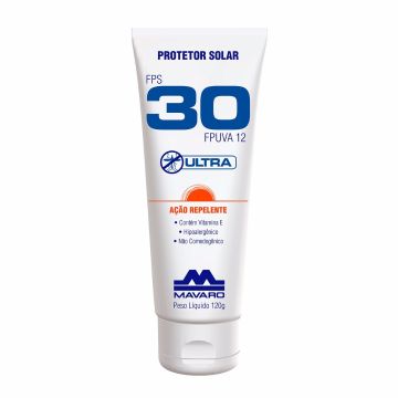 Protetor solar fator 30 com repelente - 120g