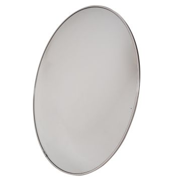 Espelho de segurança convexo com suporte 80cm borda de aluminio