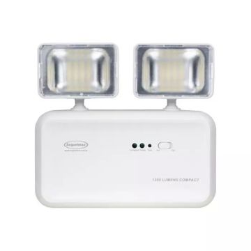 Bloco de iluminação de emergência Segurimax autônoma Compact LED 2 faróis 1200 lúmens