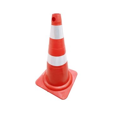 Cone refletivo flexível 75cm - Plastcor