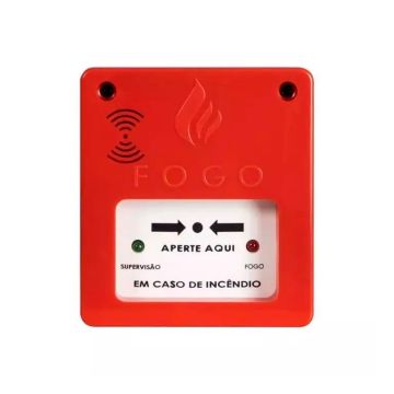 Acionador manual com sirene IP20 12v-24v convencional