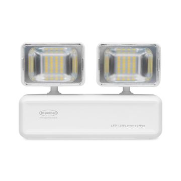 Iluminação de emergência não autônoma LED 2 faróis 1200 lúmens - 24V