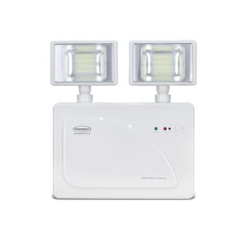 Iluminação de emergência 3000 lumens LED 2 faróis Segurimax