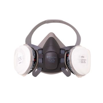Kit Máscara SemiFacial de Pintura com Filtro 7001 + Retentor - ProtecFace | CA 48816