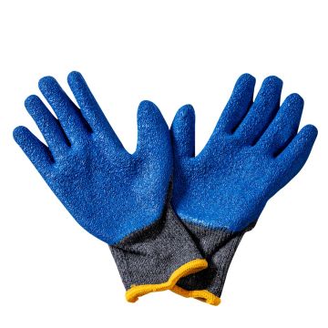 Luvas banhadas com látex natural azul EPI Zeus - Soft Grip - CA 51256