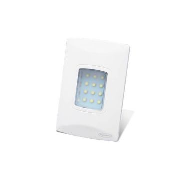 Luminária de emergência autônoma LED 100 lúmens de embutir