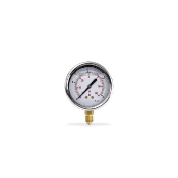 Manômetro glicerina 63mm BSP 0 à 4 bar - vertical