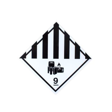 Placa substâncias perigosas diversas 9 de PVC 30 x 30cm