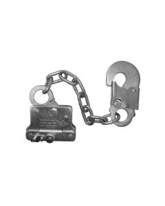 Trava-queda com corrente/mosquet&atilde;o para cabo de a&ccedil;o 8mm MG Cintos