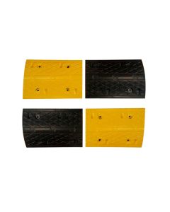 Lombada (quebra-molas) de borracha 2 metros amarela/preta