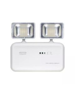 Iluminação de Emergência LED 2 Faróis 1200 Lumens Segurimax Compact 