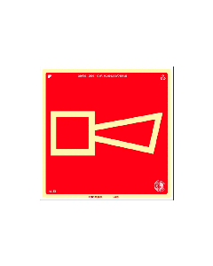 Placa fotoluminescente sirene de PVC