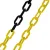 Corrente plástica preto/amarelo elo 30mm Corrente plástica preto/amarelo elo 30mm