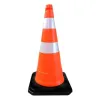 Cone PVC 75cm com fitas refletivas e base de borracha Cone PVC 75cm com fitas refletivas e base de borracha