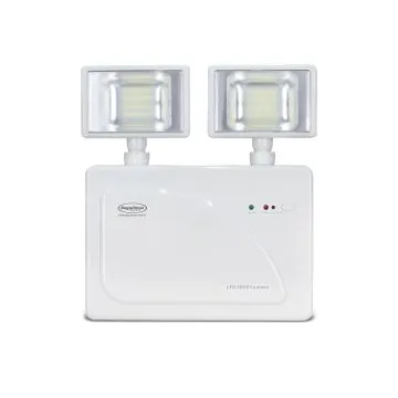 Iluminação de emergência 3000 lumens LED 2 faróis Segurimax Iluminação de emergência 3000 lumens LED 2 faróis Segurimax