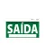 Placa de sinalização saída de emergência LED autônoma com adesivo 60x30cm - uma face Placa de sinalização saída de emergência LED autônoma com adesivo 60x30cm - uma face
