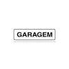 Placa garagens de PVC 19 x 6cm Placa garagens de PVC 19 x 6cm