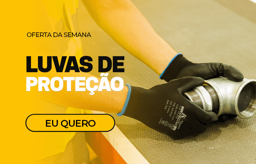 banner luvas de proteção